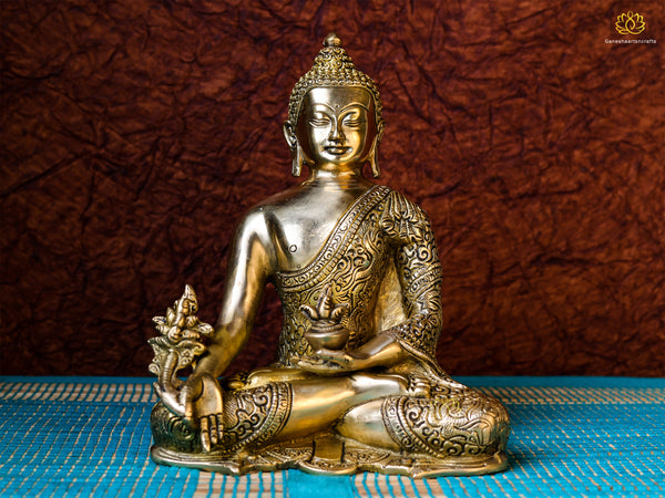 Brass Buddha Statue For Office N Home Decor