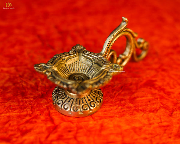 Brass Diya Small Deepak Oil Lamp For Temple