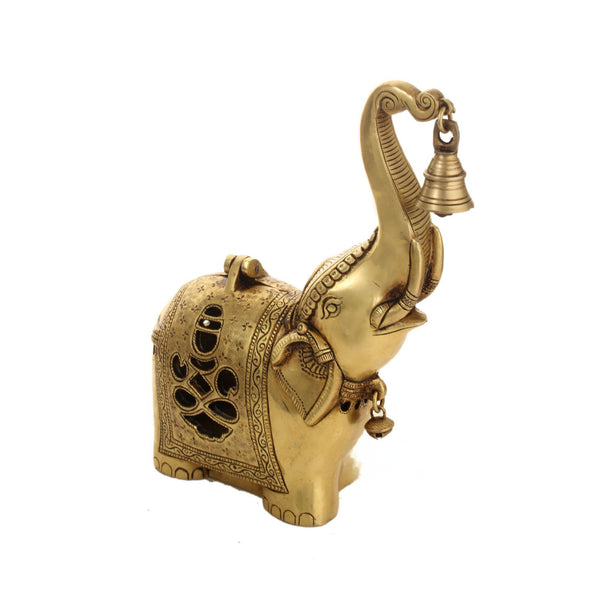 Brass Elephant Deepak (Diya) Tea Light Holder For Home N Office Decor