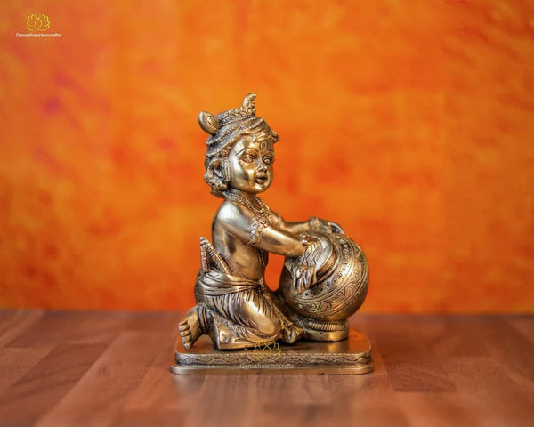 Baby Krishna Statue | Lord Krishna Idol | Laddu Gopal | Bal Krishna | Brass Baby Krishna | Gopal Krishna | Krishna with Butter| Makhan Chor